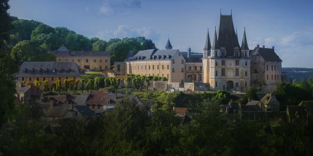 Vue aérienne du château de Gaillon - Eure