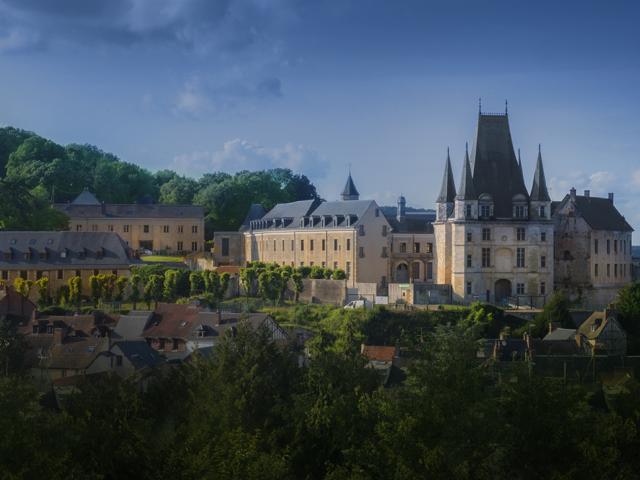 Vue aérienne du château de Gaillon - Eure