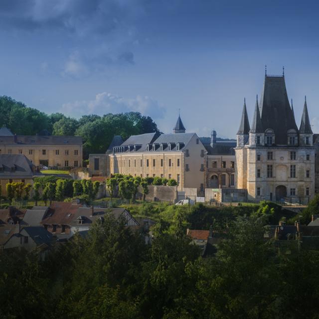 Vue aérienne du château de Gaillon - Eure