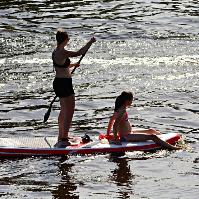 Balade à deux en paddle