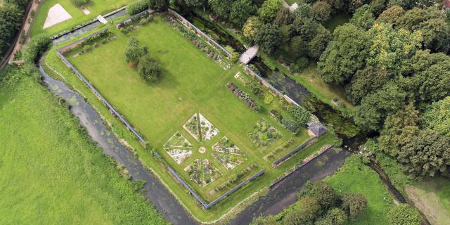 Potager du château d'Acquigny en Normandie