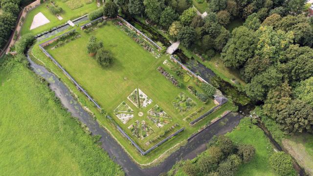 Potager du château d'Acquigny en Normandie