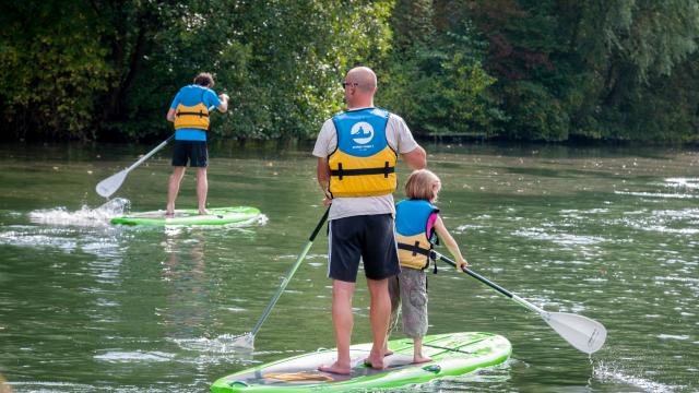 Stand-up-paddle sur l'Eure