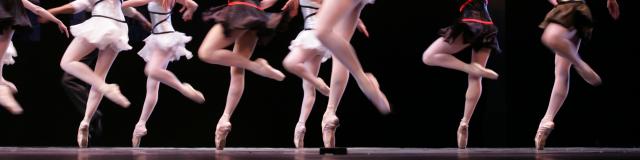 ballet spectacle with dancers on stage