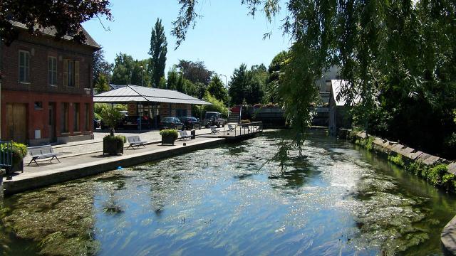 La rivière de l'Eure traversant la ville de Louviers