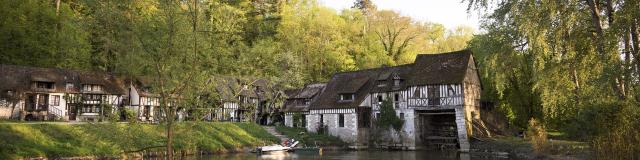 photo du Moulin d'Andé sur la seine en Normandie