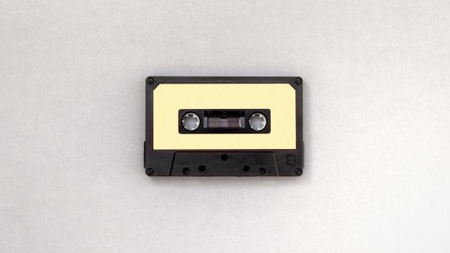 photo d'une cassette audio fond