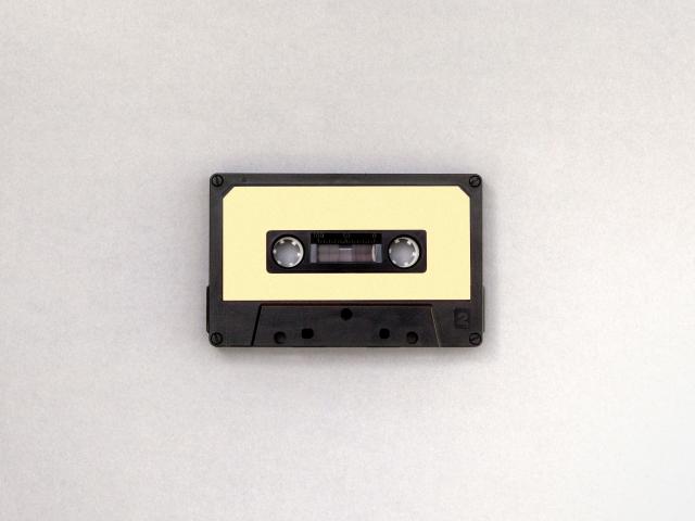 photo d'une cassette audio fond