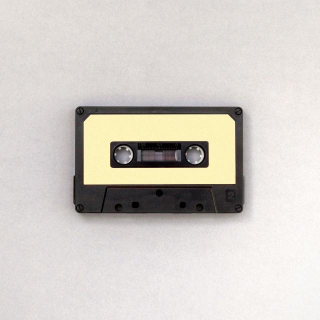 photo d'une cassette audio fond