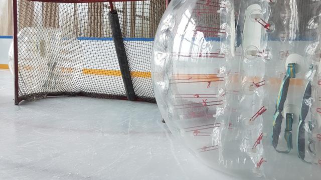 Bubble Foot sur patinoire à Louviers - Eure