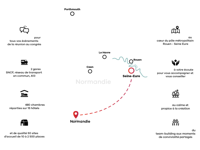 Seine Eure Destination Affaires Carte De Situation