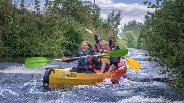 Descente de la rivière de l'Eure en kayak