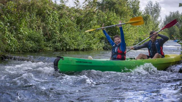 eaux vive de l'Eure en canoë