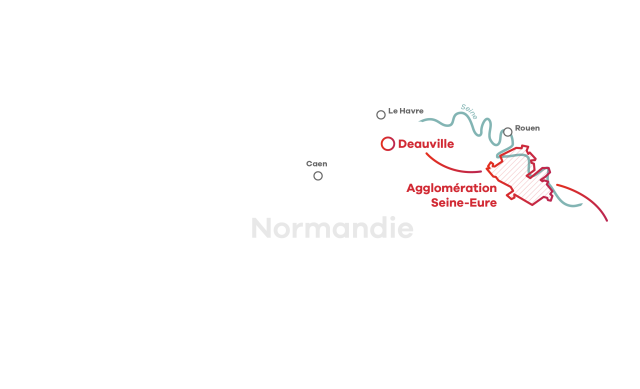 Carte Office Du Tourisme Entre Paris Et Deauville