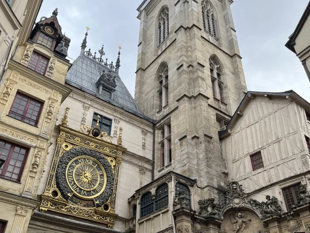 Photo du gros horloge de Rouen