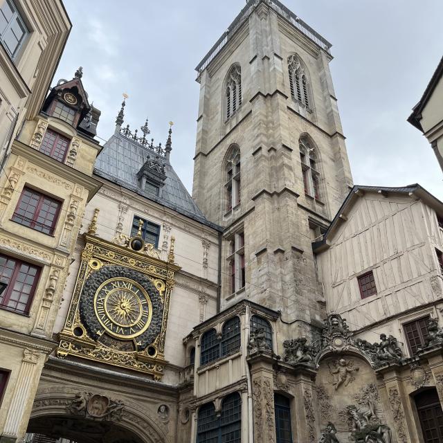 Photo du gros horloge de Rouen